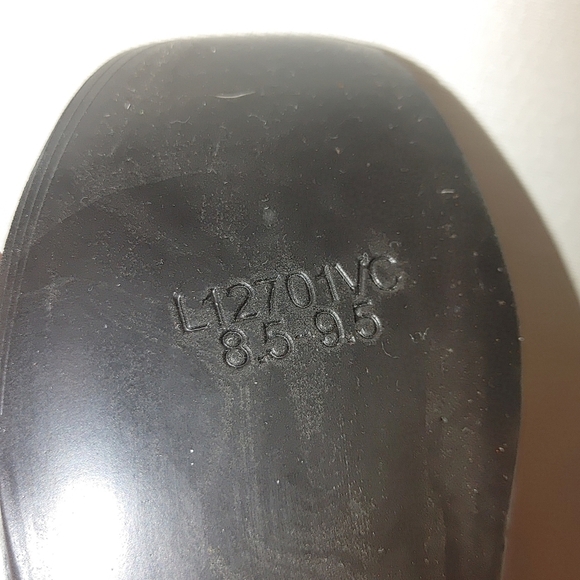 VINCE Theroux Knit Slip-On Sneaker Black White Gray Sock Shoe Leather Platform 9 - Picture 11 of 11